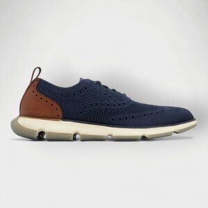 Cole Haan 4.ZEROGRAND Stitchlite Wingtip Oxford Men’s Size 7M Navy C36418 NWOB